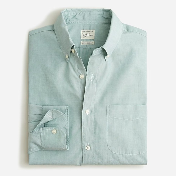 Crew Secret Wash cotton poplin shirt
